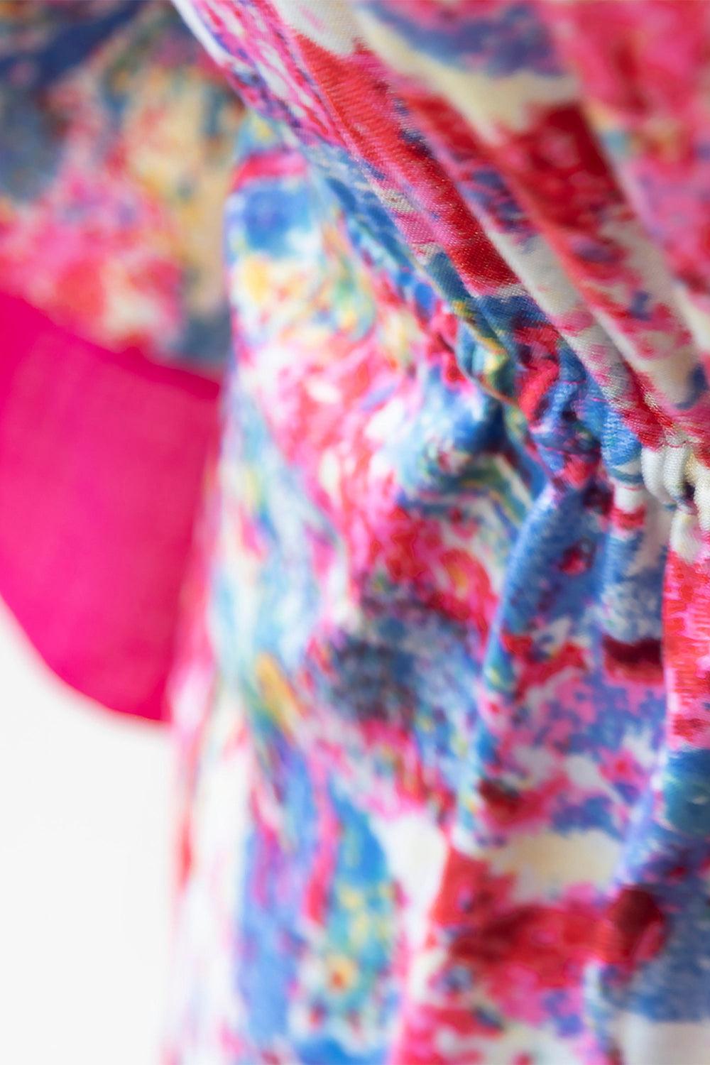 Multi colour Hooded Dresstan - Yuniku London