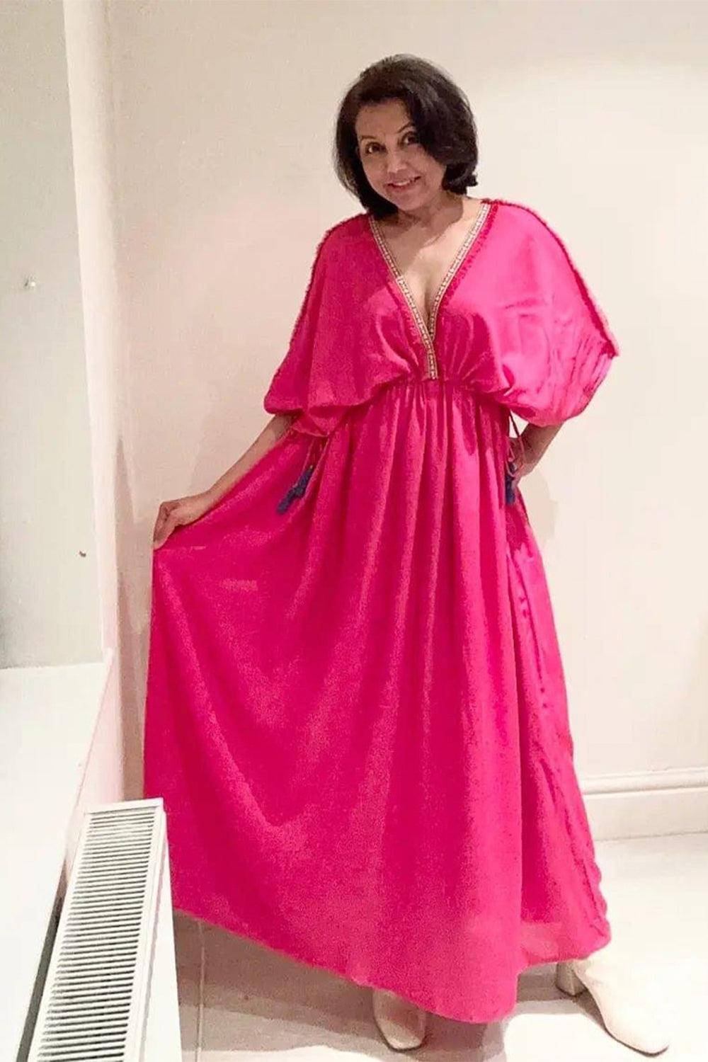 Elegant Fuschia Dresstan - Yuniku London