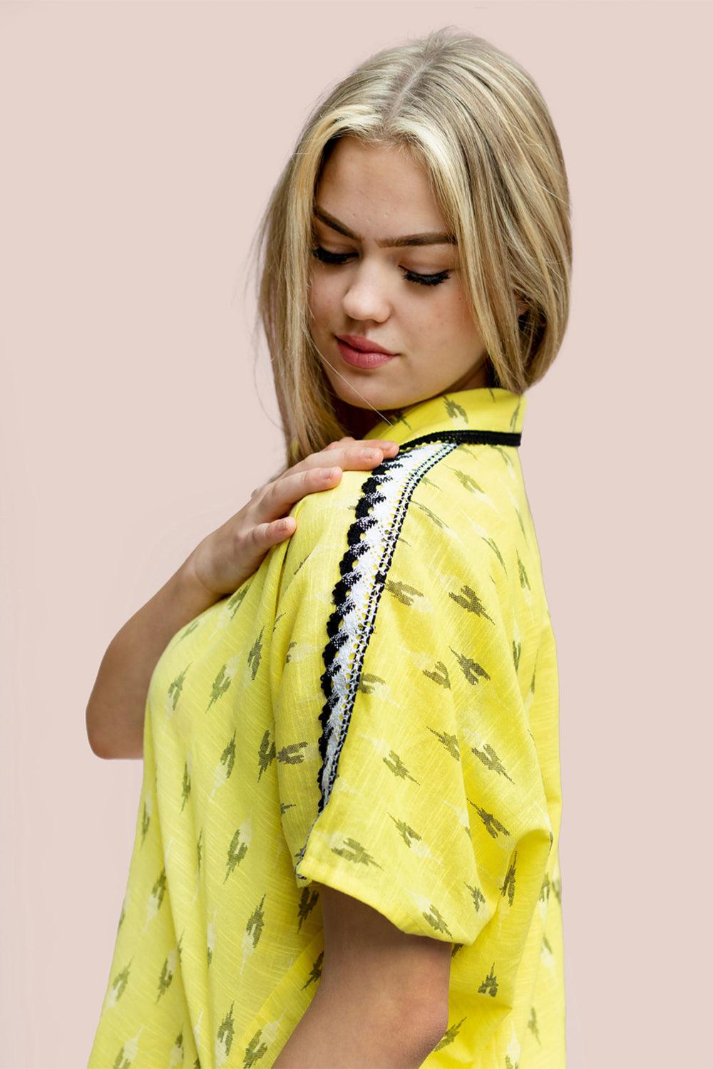 High-Low Shirt Style Dresstan - Yuniku London