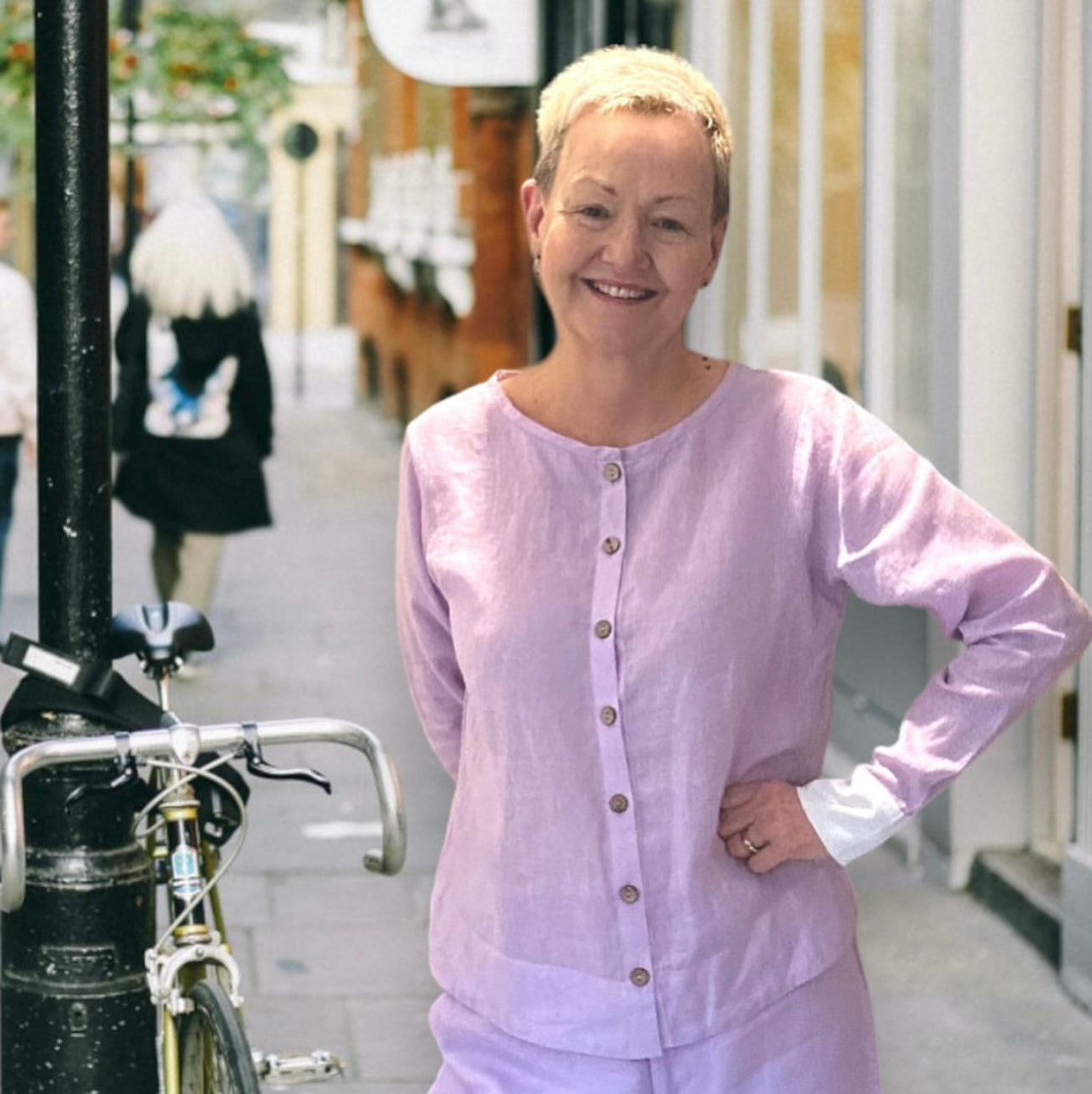 Womenswear Lilac Linen Blouse