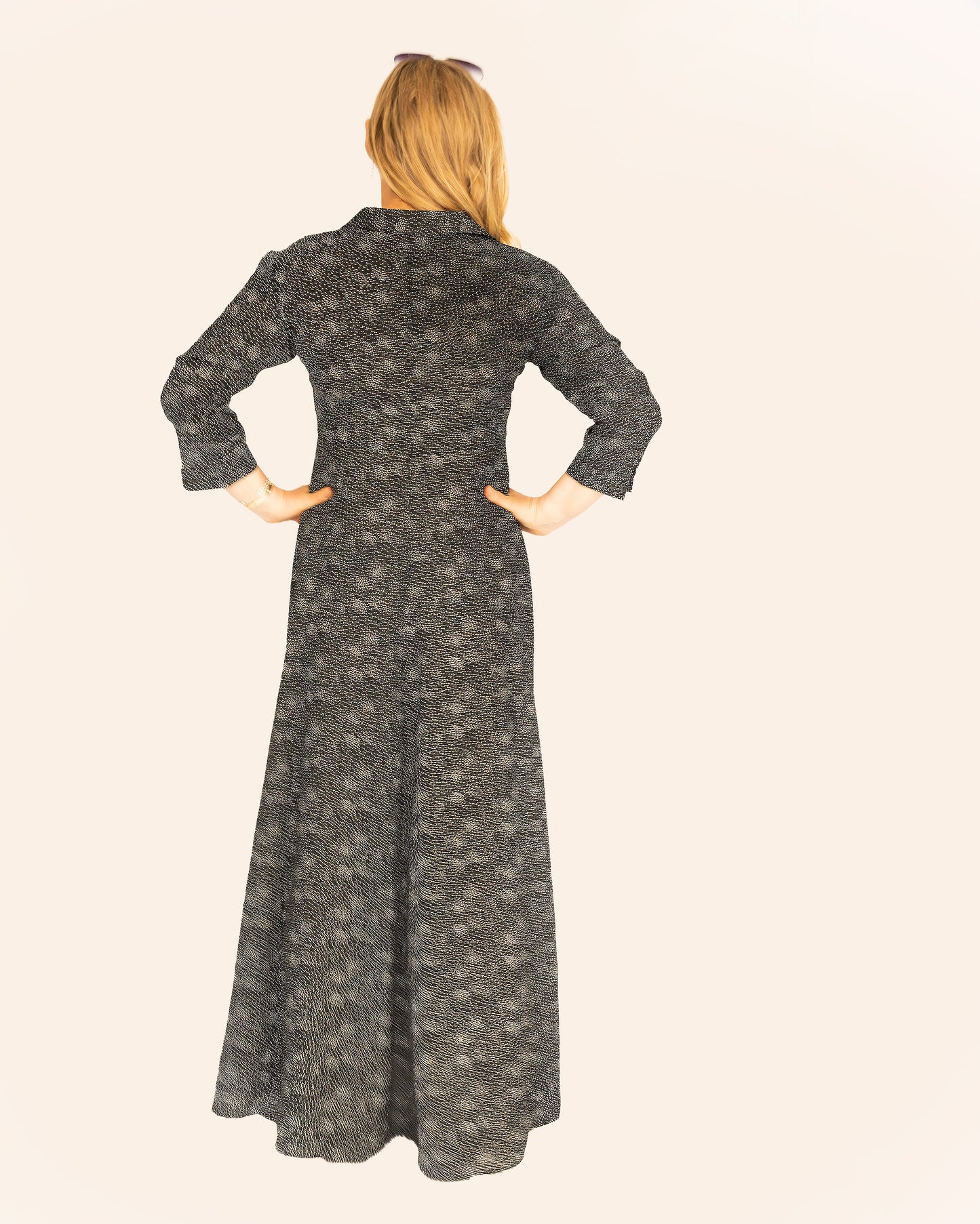 Ditsy Print Maxi Dress