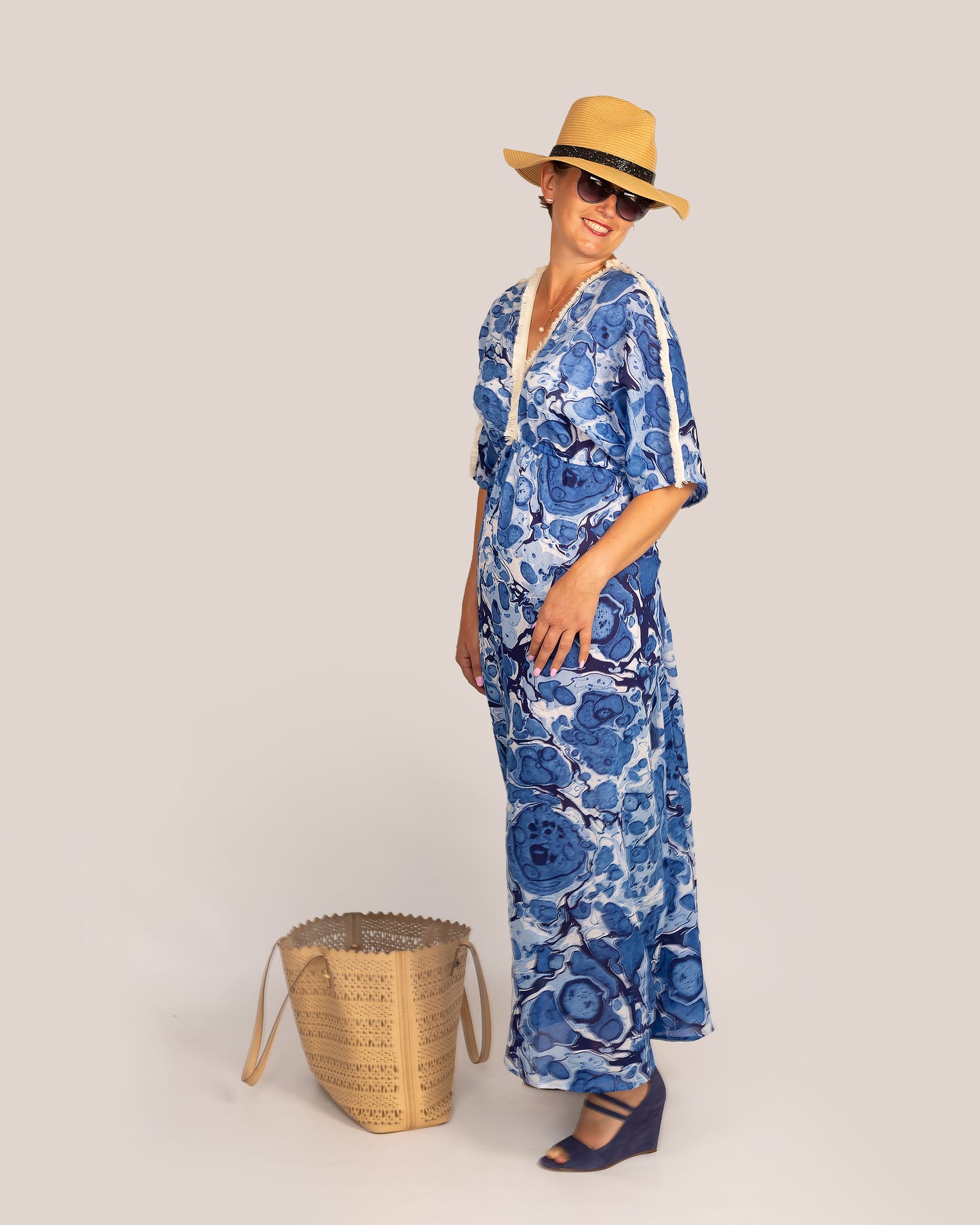 YunikuLondon, Marble Indigo Dresstan
