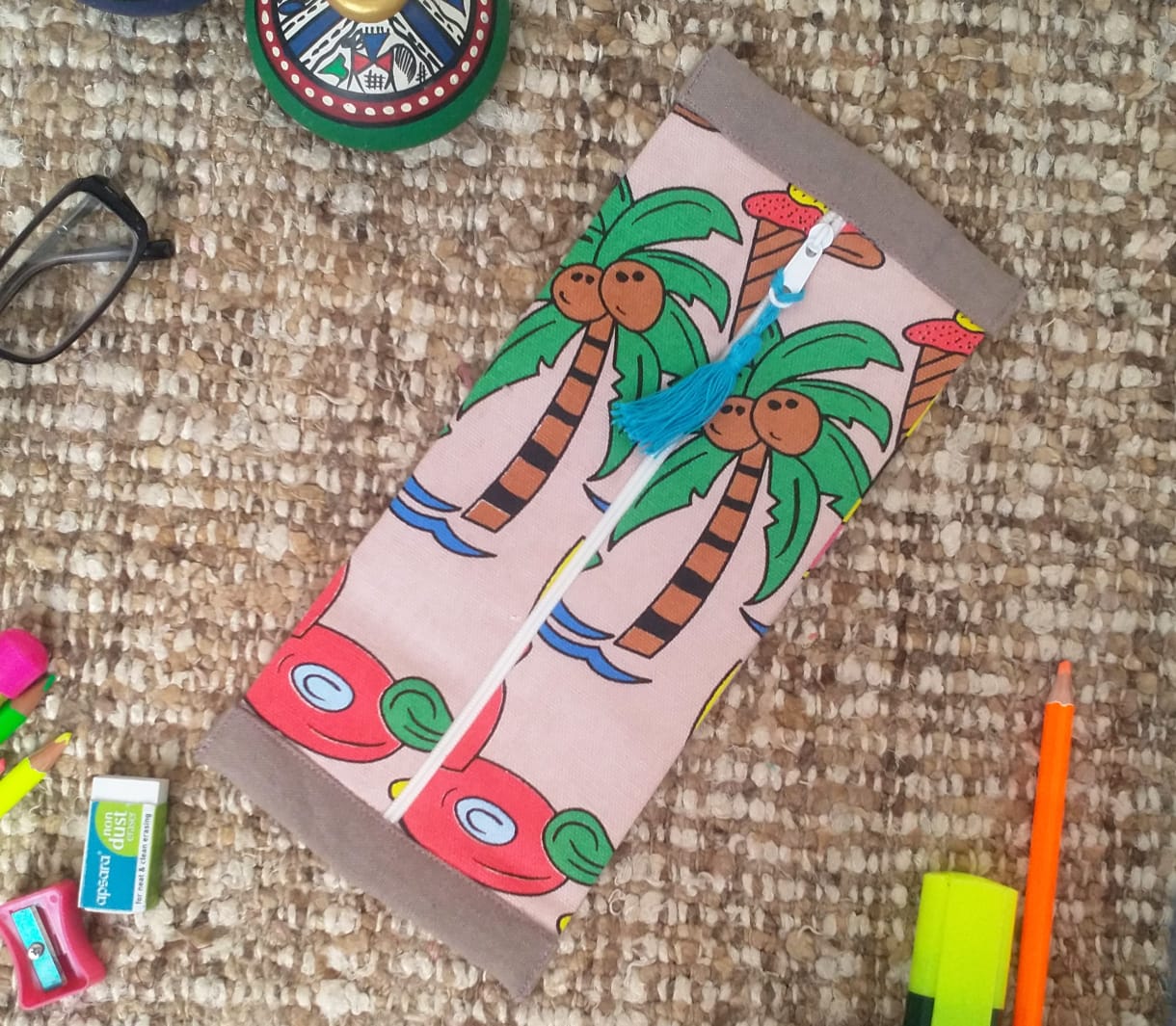 Eco friendly Palm tree Pouch