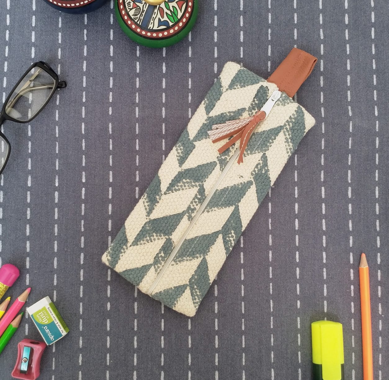 Eco friendly Sage Green Pouch