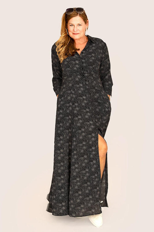 Ditsy Print Maxi Dress - Yuniku London