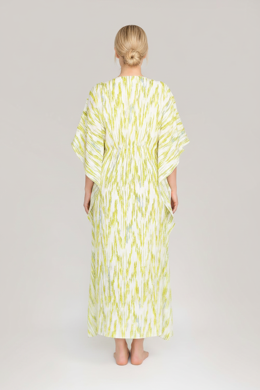 Luxury Shell Dresstan | Abstract Print Viscose