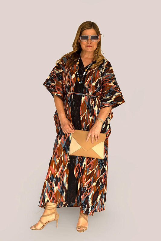 Ikat Maxi Dresstan - Yuniku London
