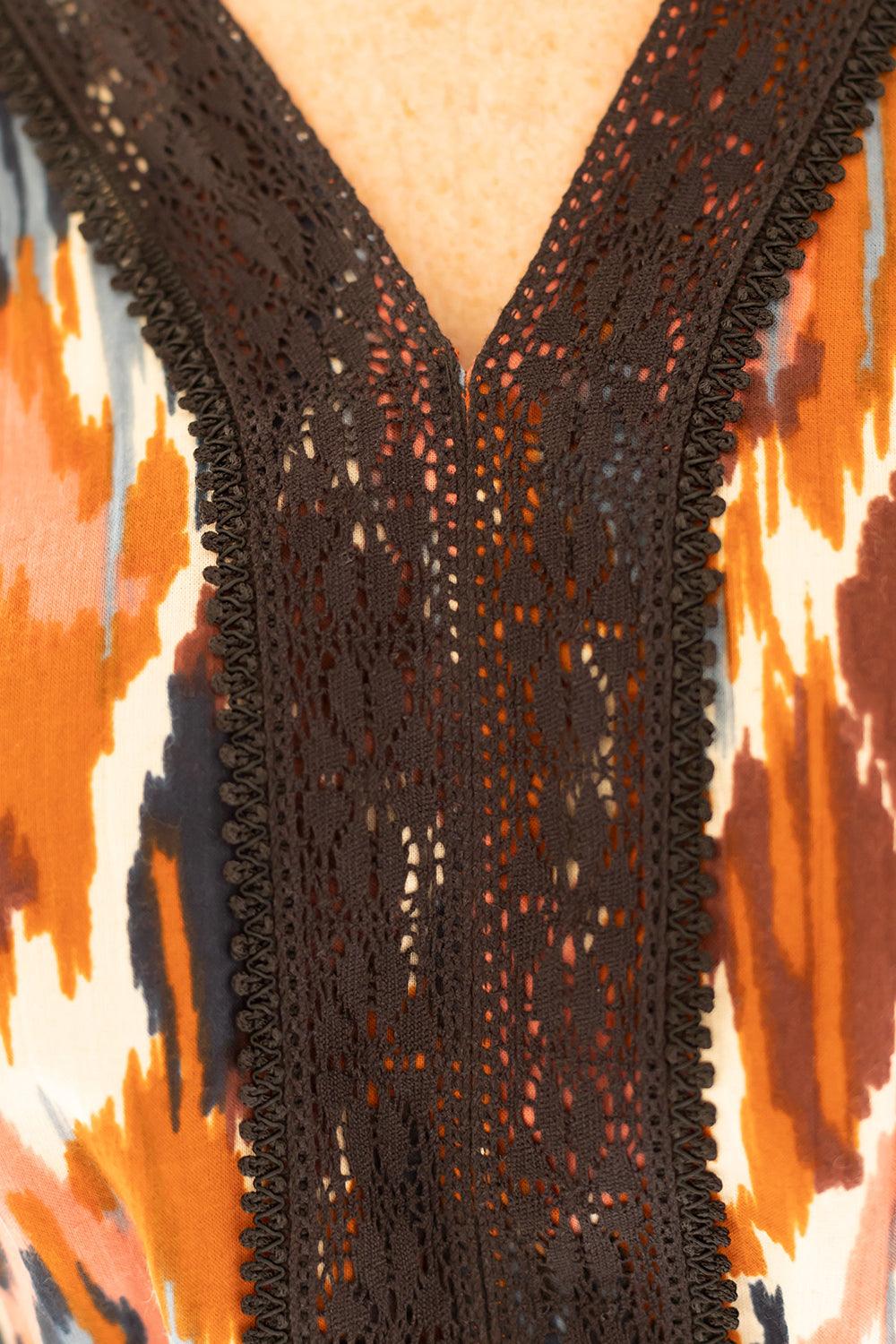 Ikat Maxi Dresstan - Yuniku London