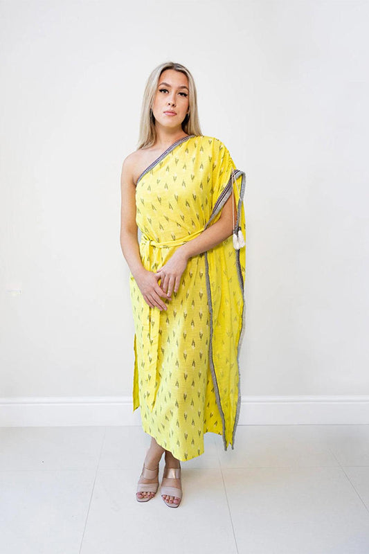 One Shoulder Dresstan - Yuniku London