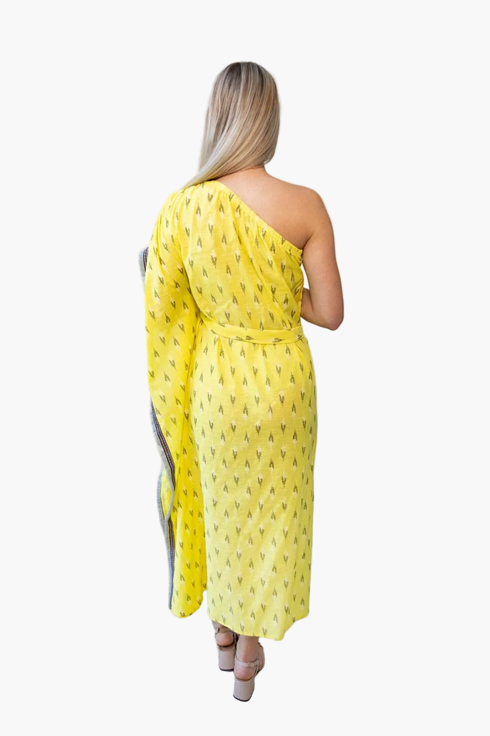 One-Shoulder Sunshine Dresstan | Handloom Cotton