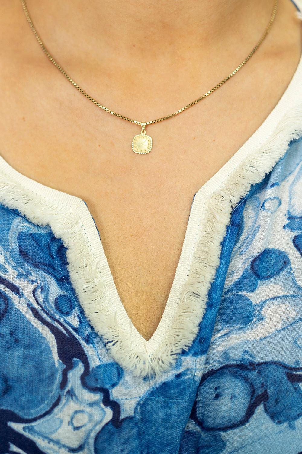 Aqua Blue Dresstan - Yuniku London