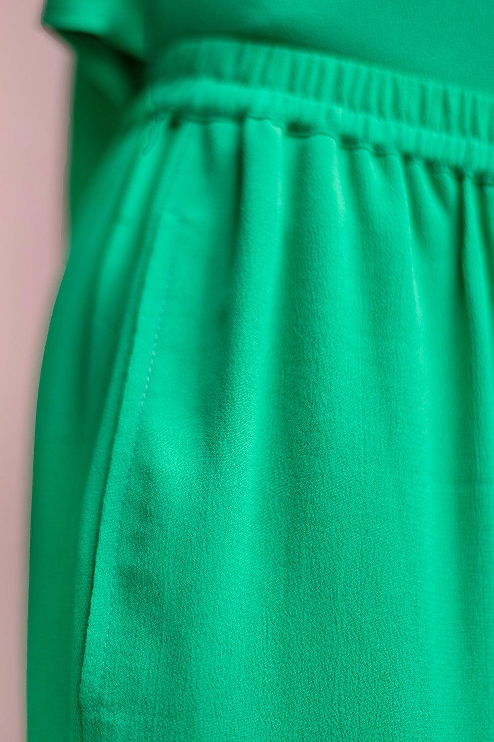 Embellished Parrot Green Cord Set - Yuniku London