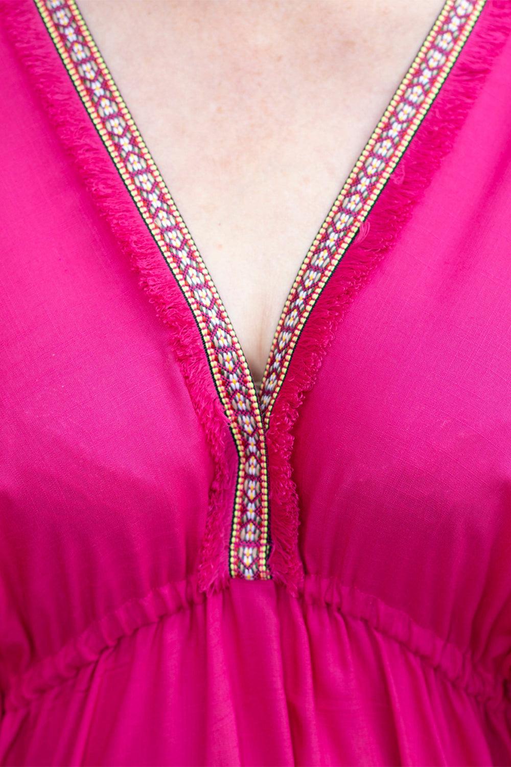 Elegant Fuschia Dresstan - Yuniku London