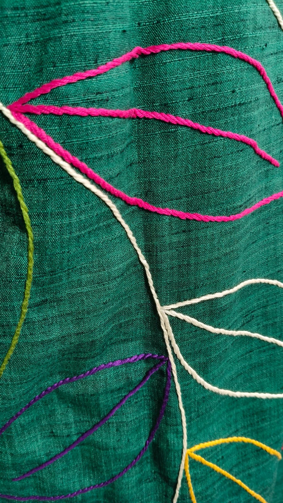 Green Embroidered Silk Co-Ord Set