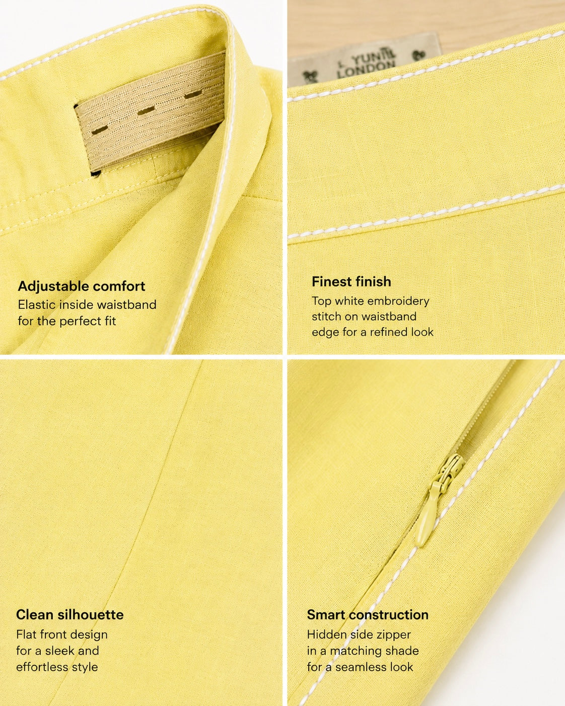 Lemon Linen Blend Co-Ord Set