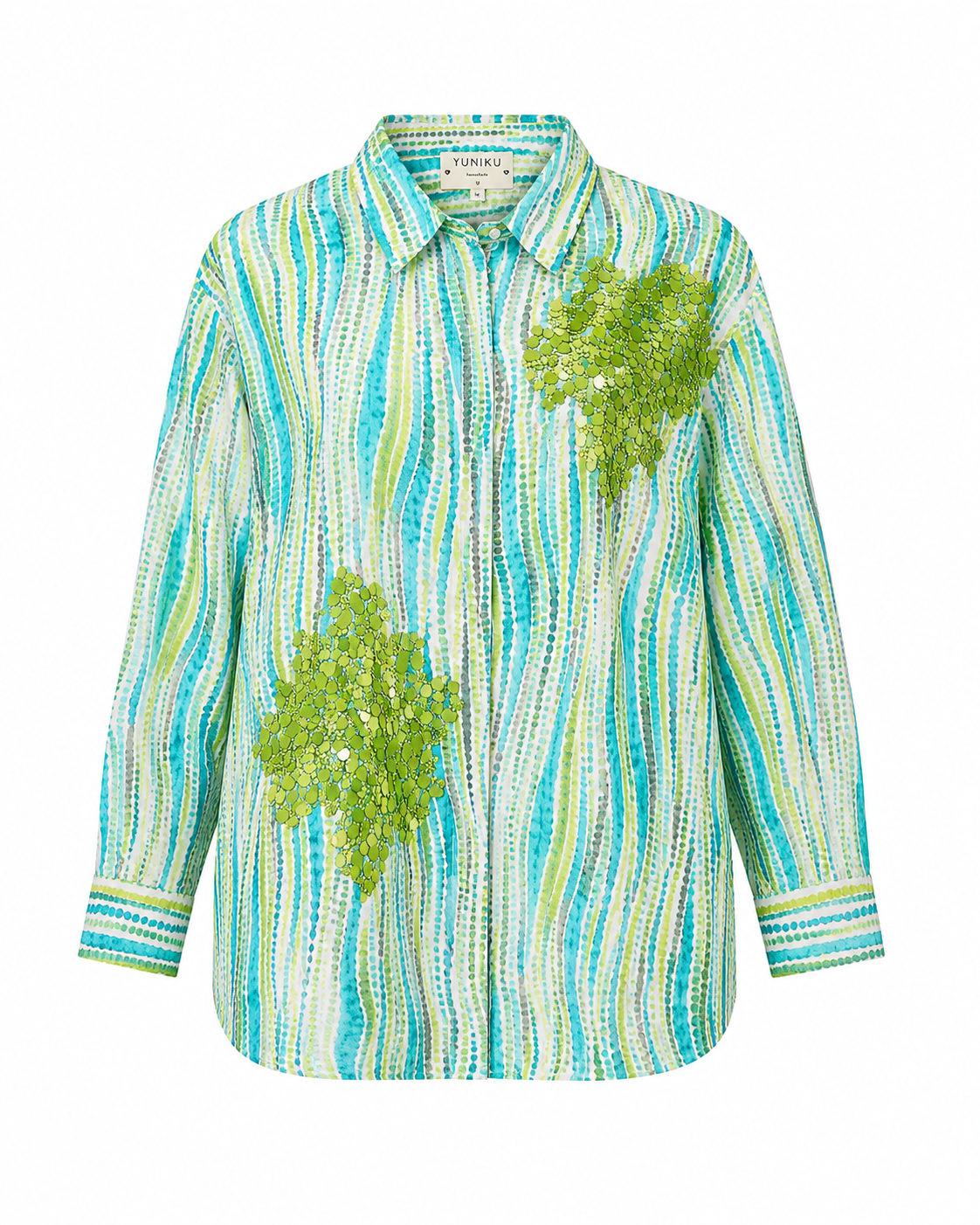 Modern Teal sequins shirt