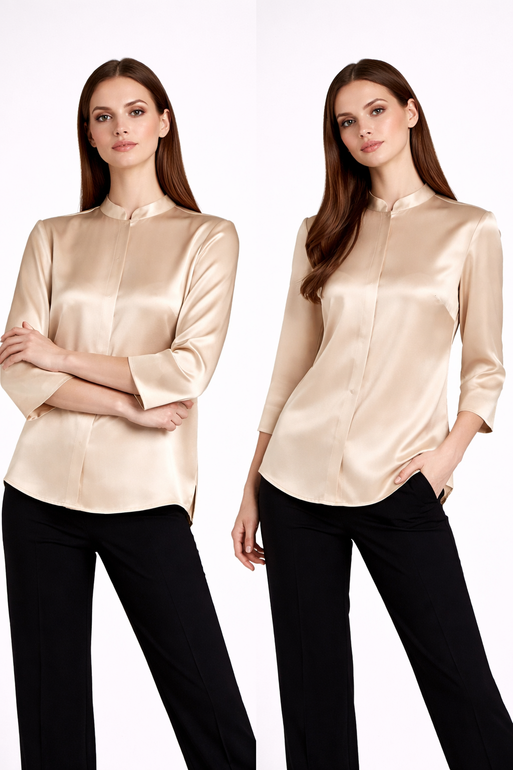 Classic Silk Satin Shirt