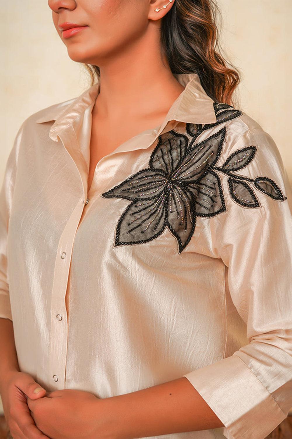Halima Embroidered Shirt - Yuniku London