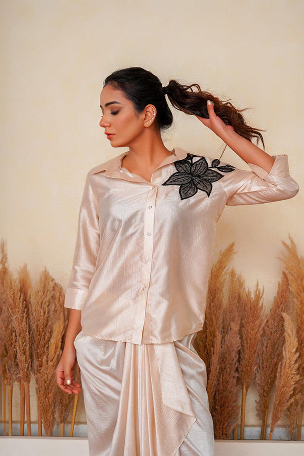 Halima Embroidered Shirt - Yuniku London
