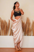 Beige Taban Adorn Saree - Yuniku London