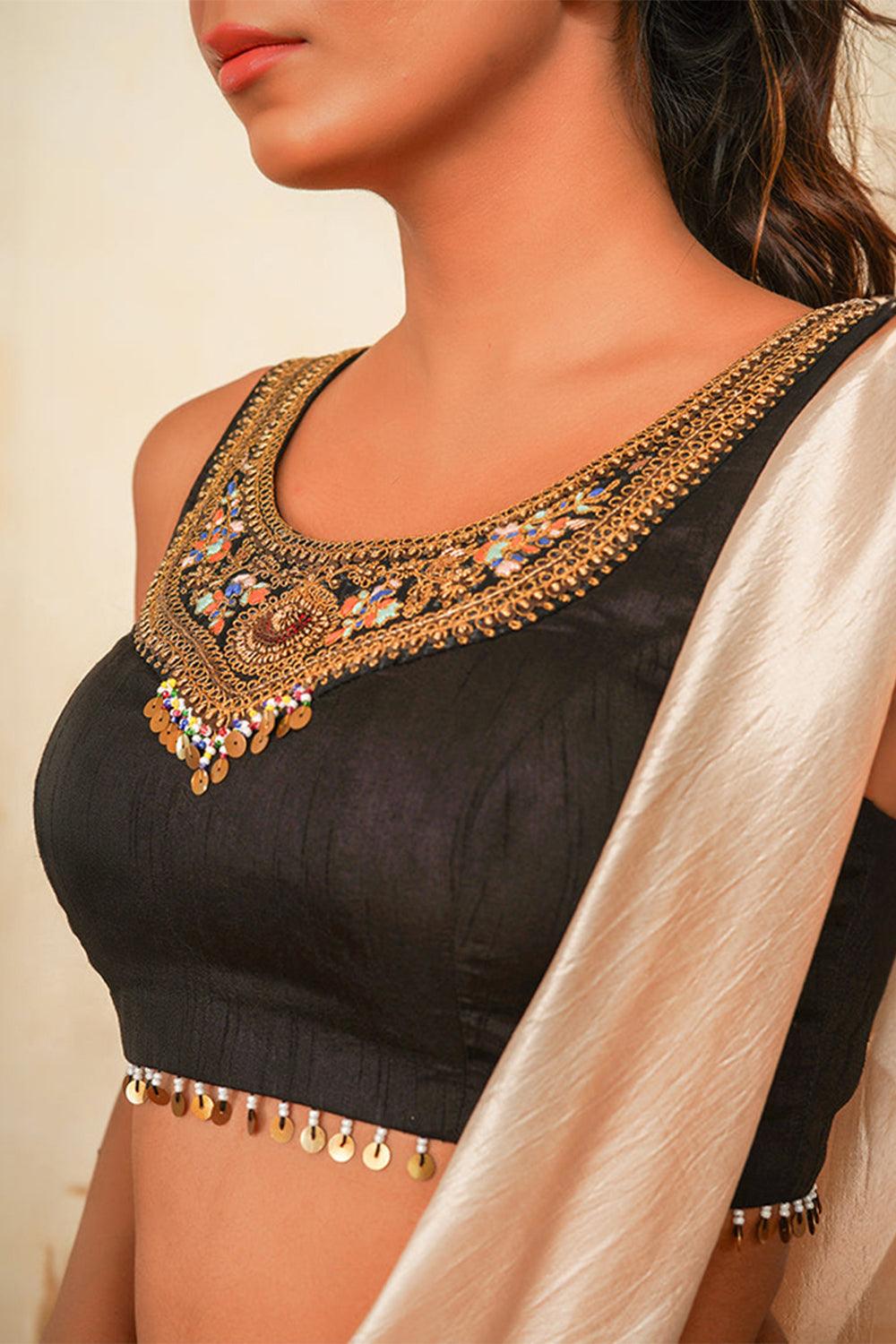 Beige Taban Adorn Saree - Yuniku London