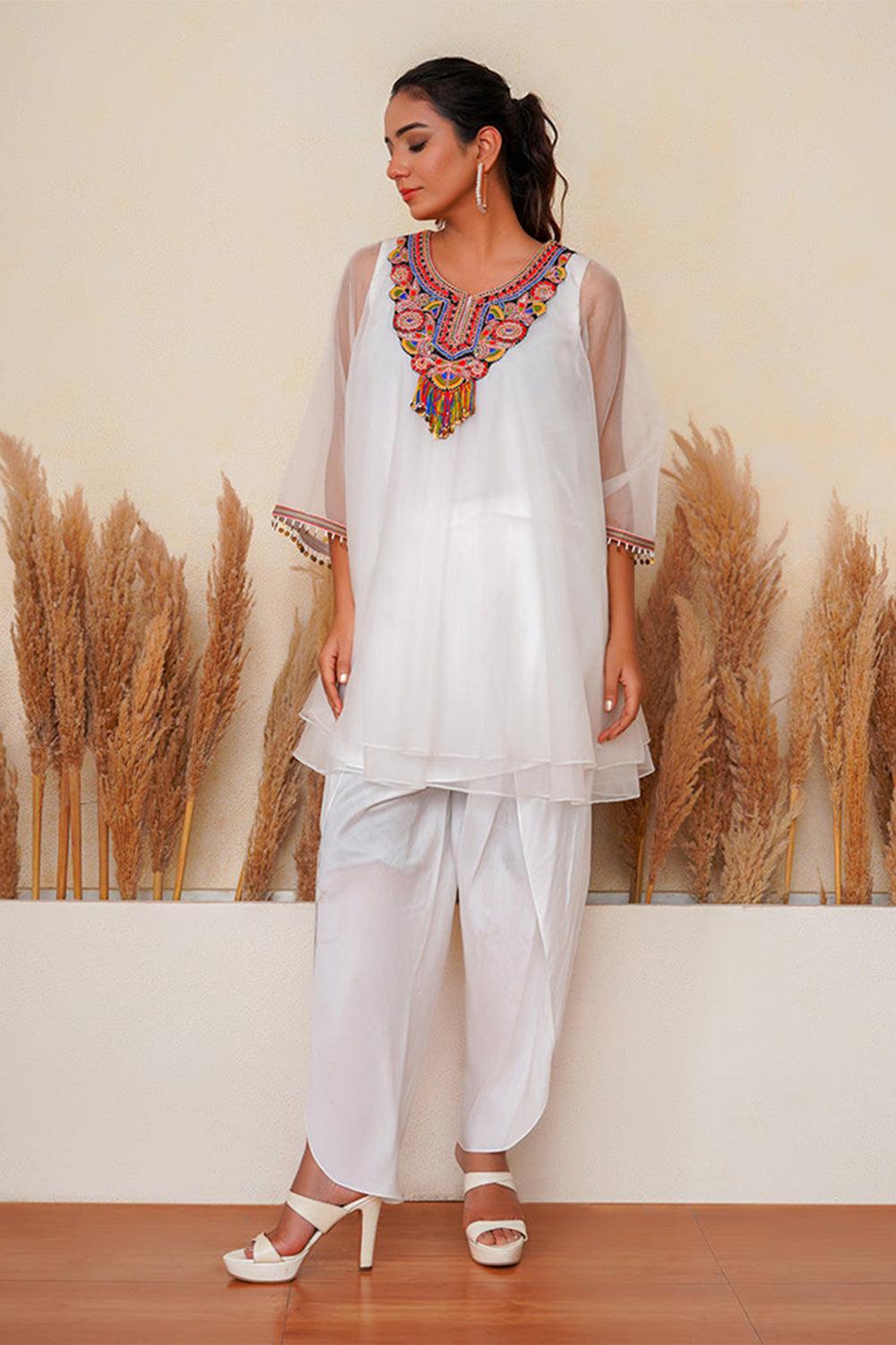 Firduas peplum kurta set - Yuniku London