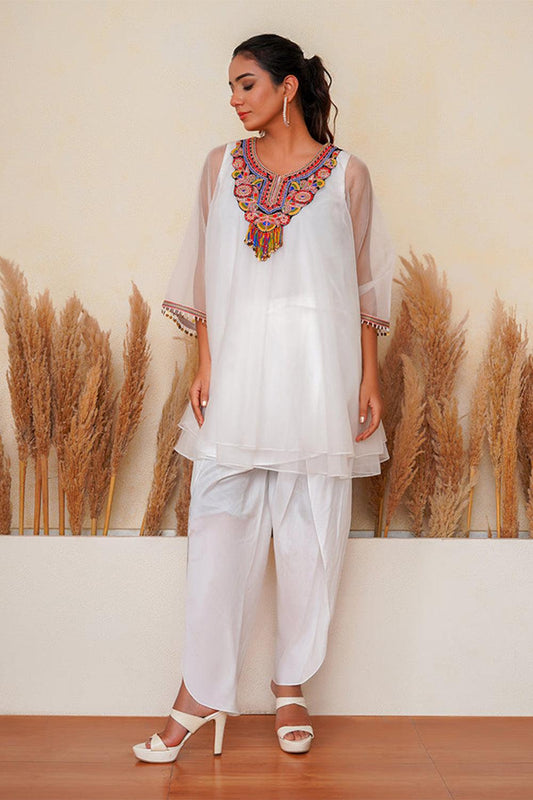 Firduas peplum kurta set - Yuniku London