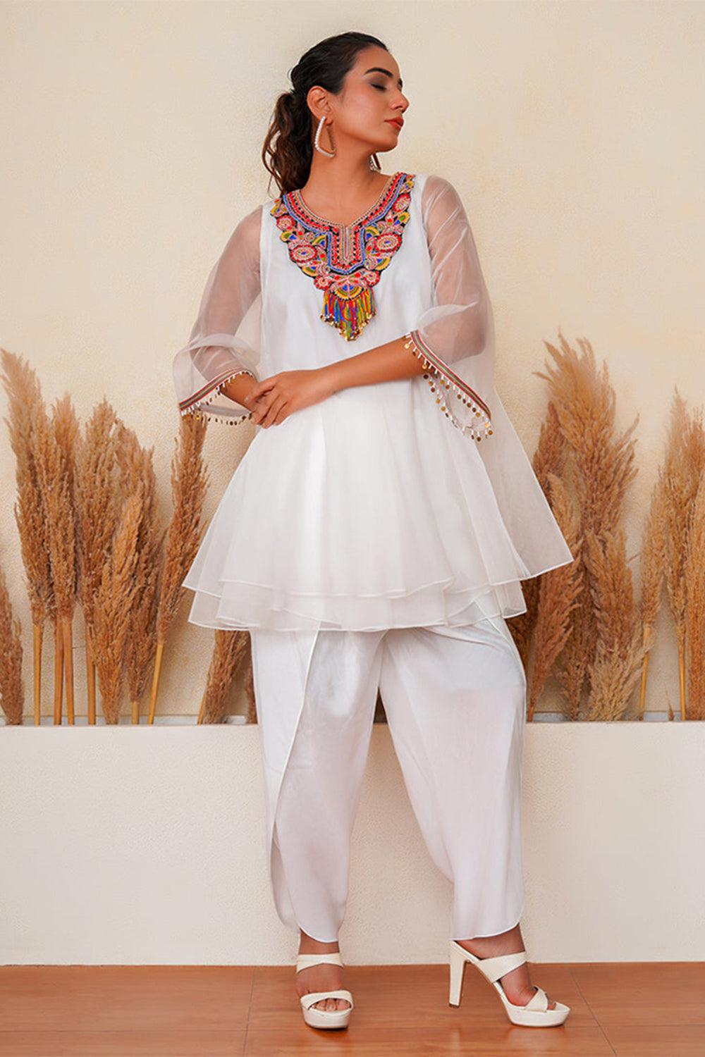 Firduas peplum kurta set - Yuniku London