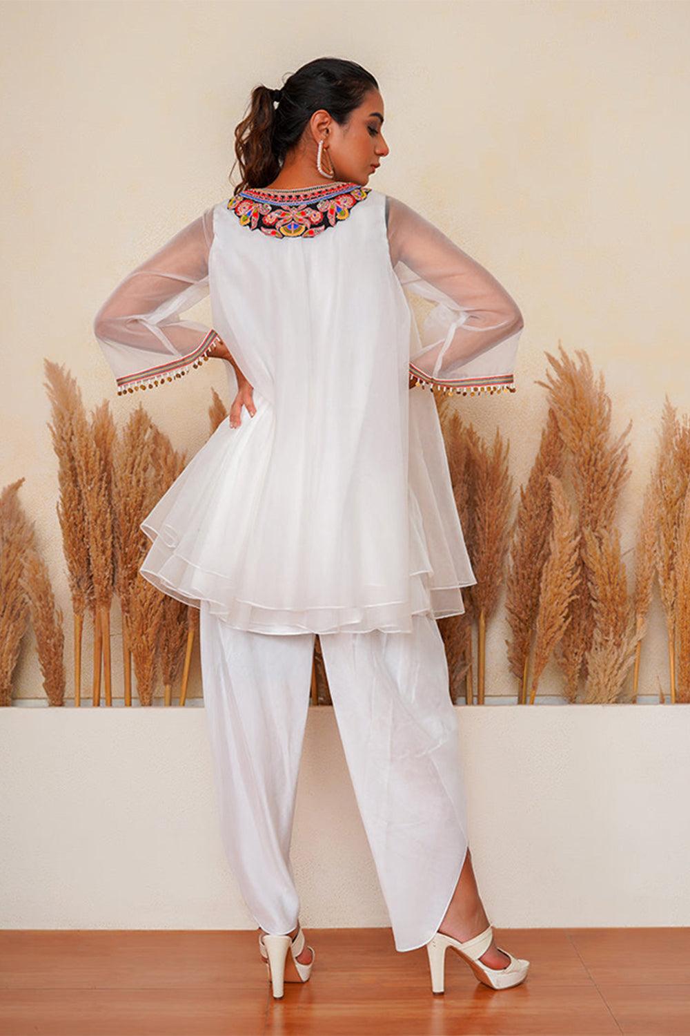 Firduas peplum kurta set - Yuniku London