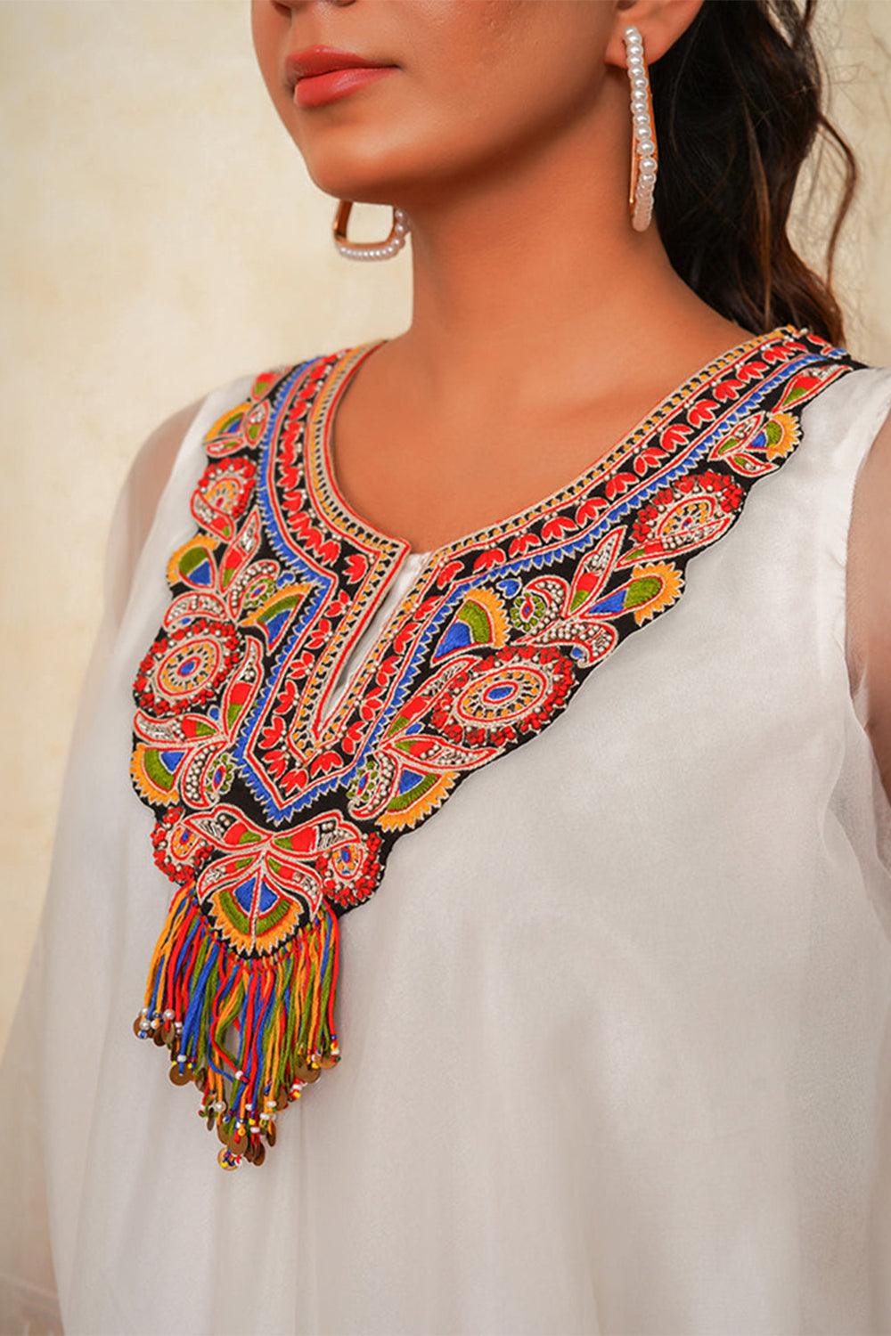 Firduas peplum kurta set - Yuniku London