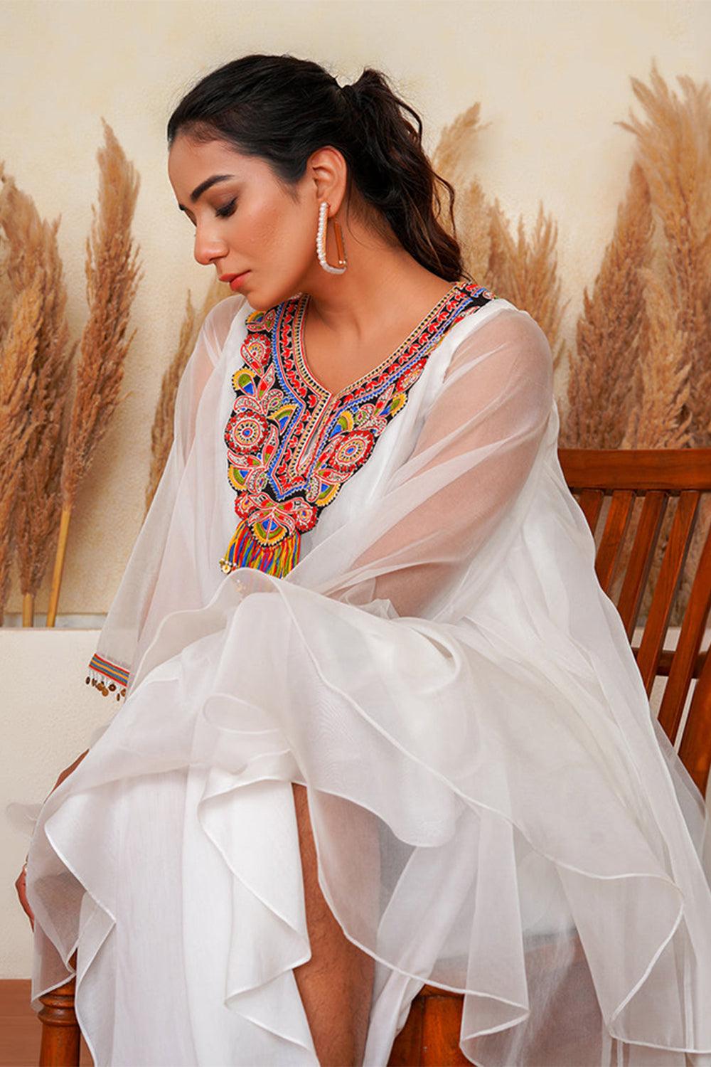 Firduas peplum kurta set - Yuniku London