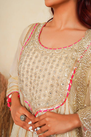 Blooming Ecru Kurta set - Yuniku London