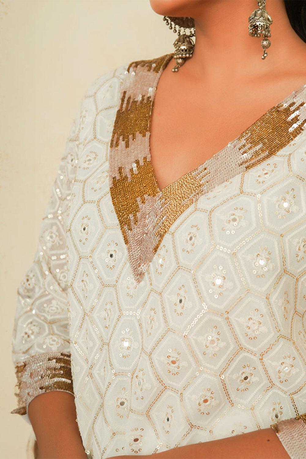 Ivory Setarah Kurta Set - Yuniku London