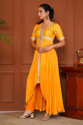Mustaza High Low Anarkali set - Yuniku London