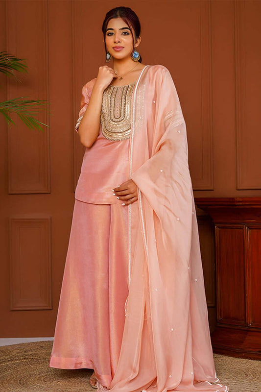 Bunny Pearl Sharara Set - Yuniku London