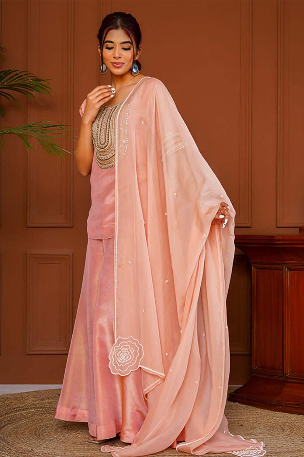 Bunny Pearl Sharara Set - Yuniku London