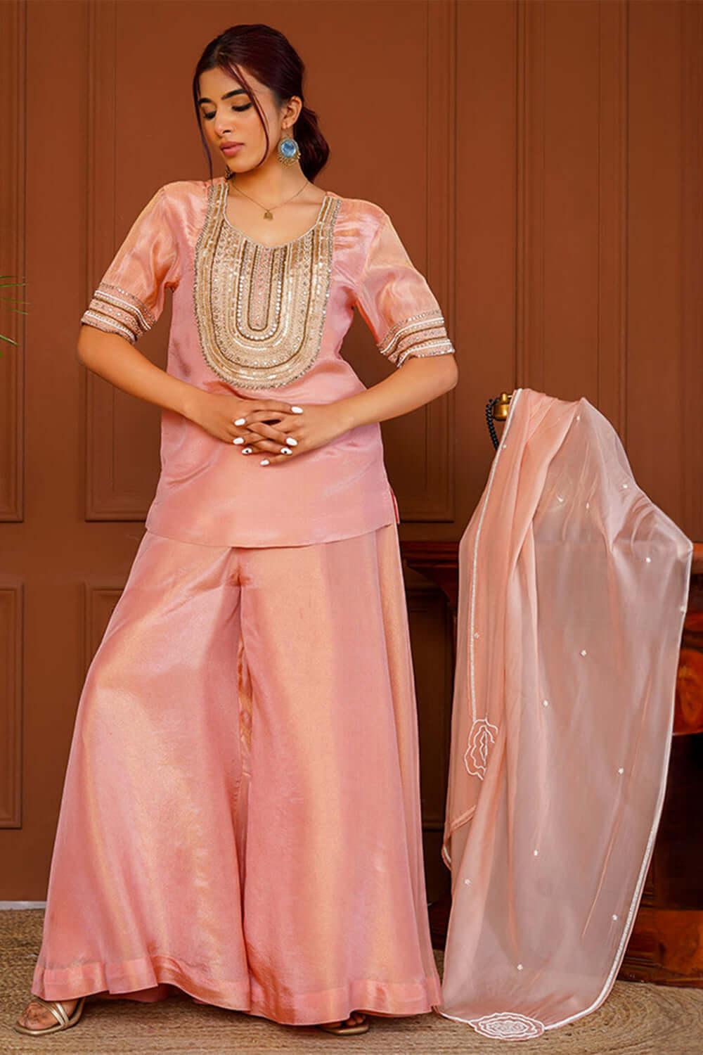 Bunny Pearl Sharara Set - Yuniku London