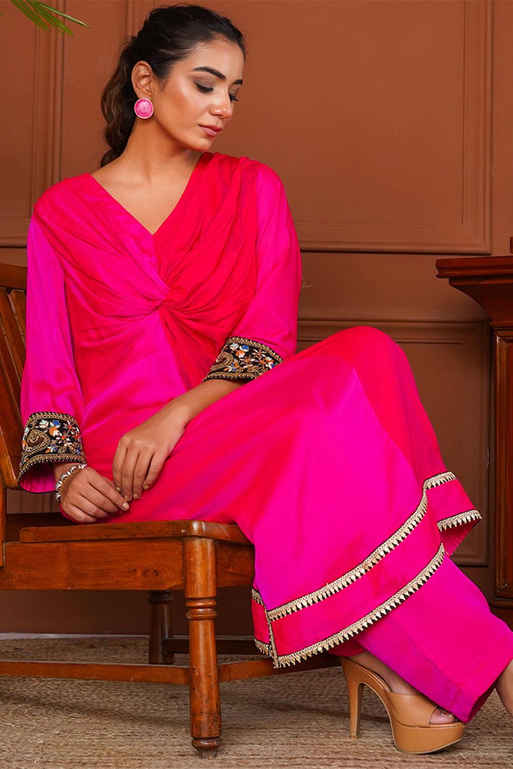 Devi Twisted Kurta set - Yuniku London