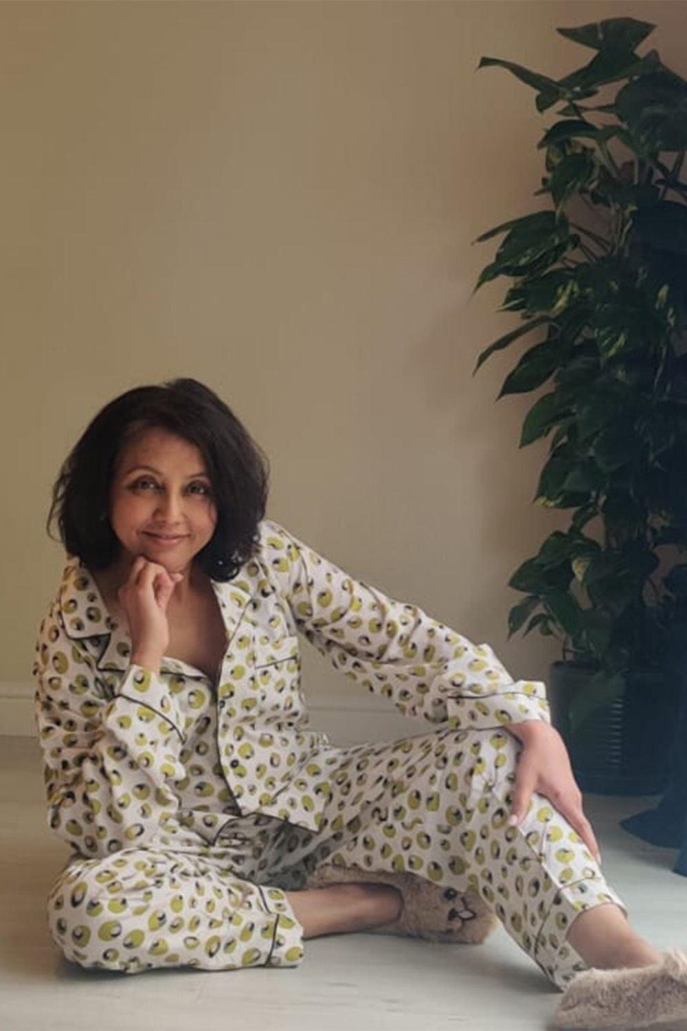 Women's Loungewear, Olive Green - Yuniku London