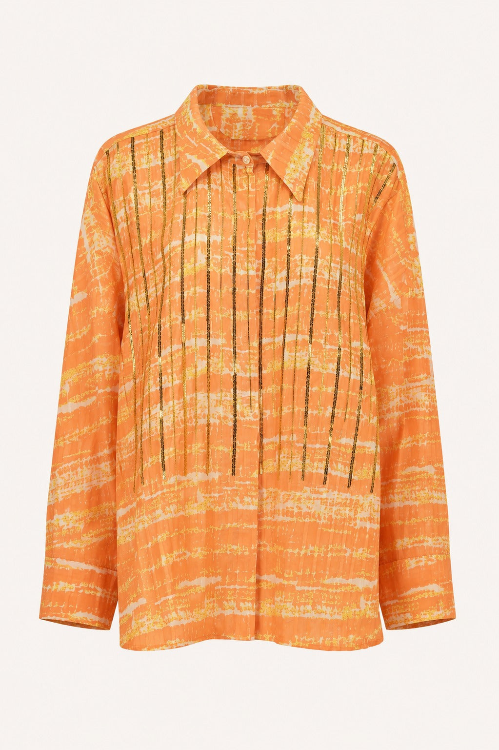 Lumi Hand-Embellished Cotton Shirt