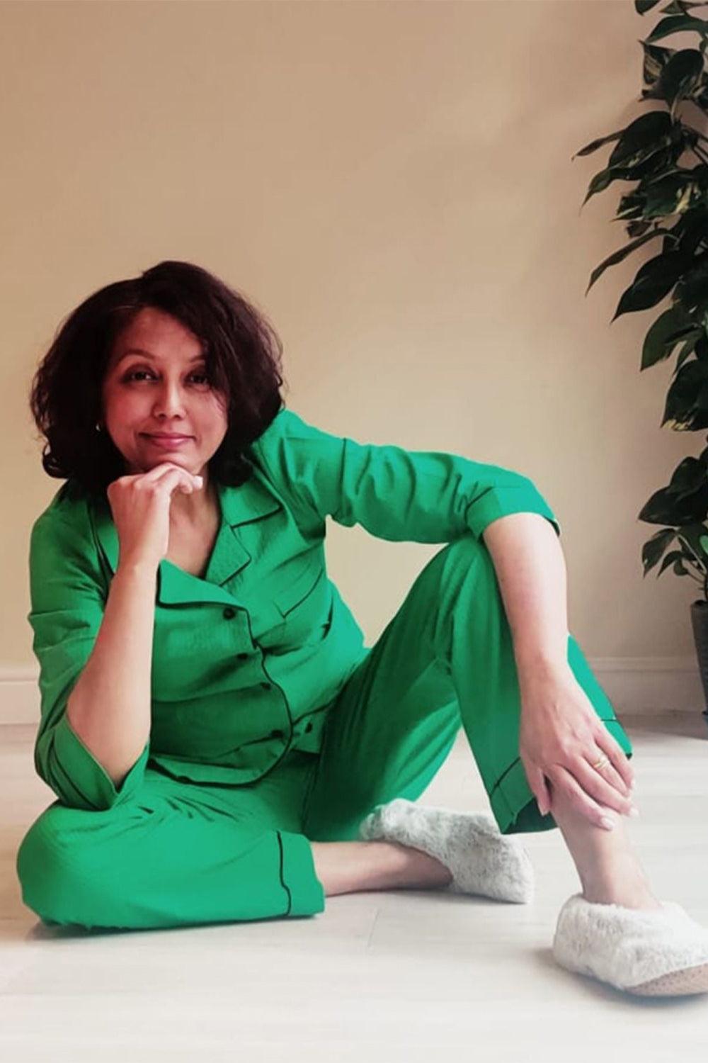 Women's Loungewear, Green - Yuniku London