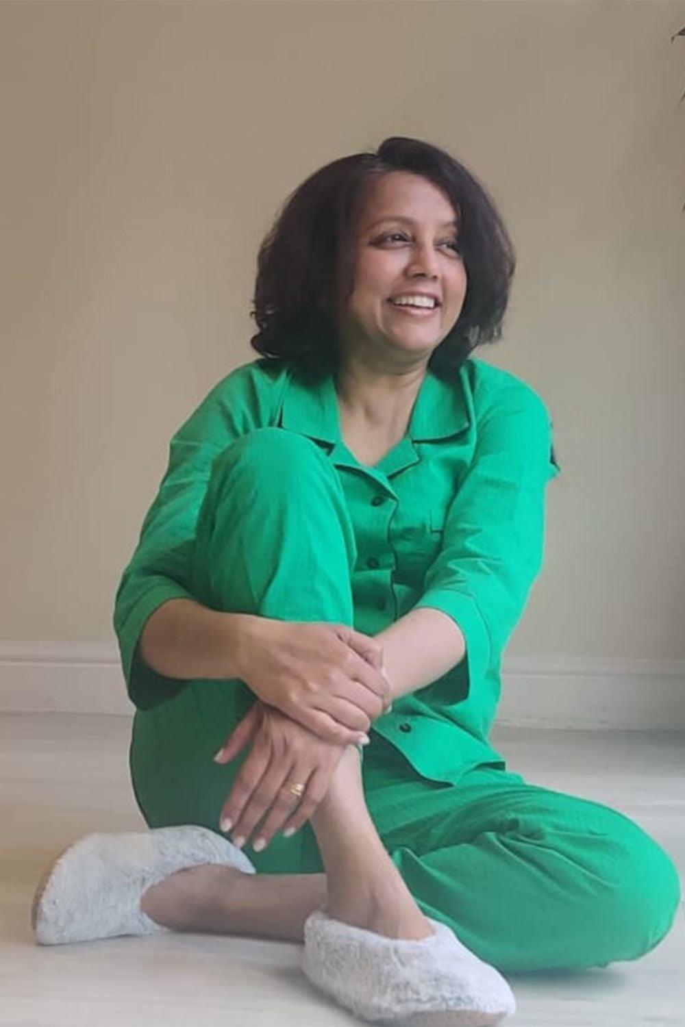 Women's Loungewear, Green - Yuniku London