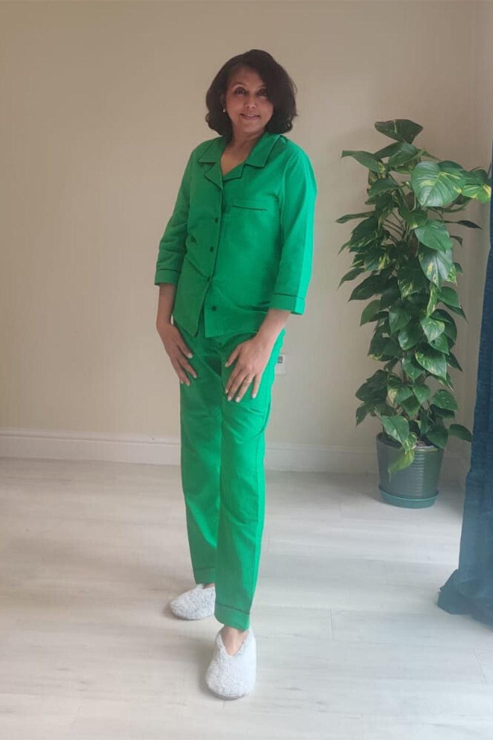 Women's Loungewear, Green - Yuniku London