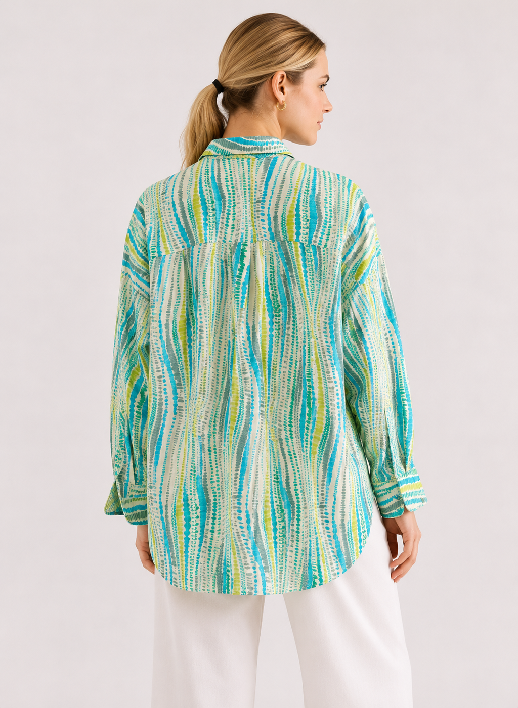 Modern Teal sequins shirt