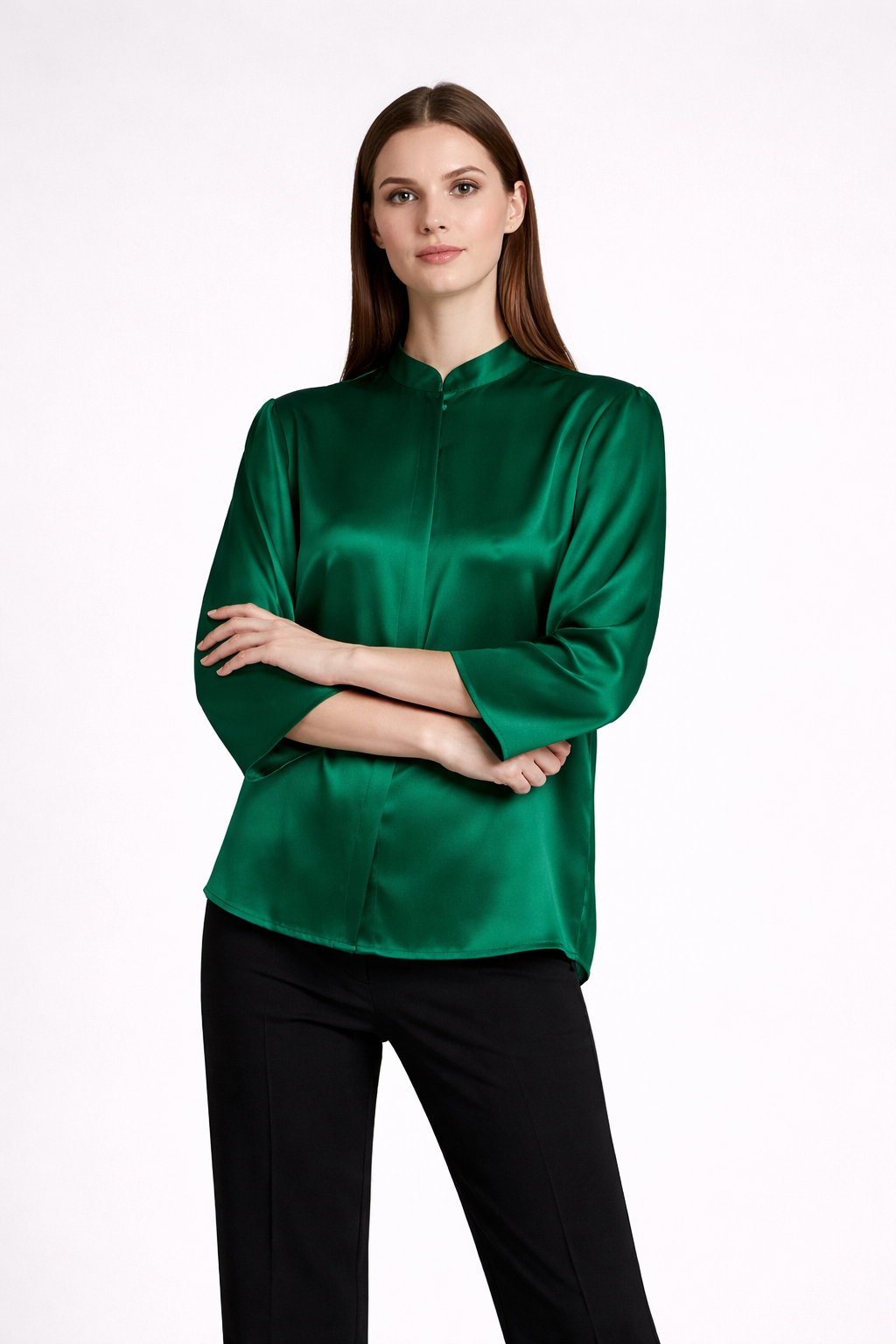 Classic Silk Satin Shirt