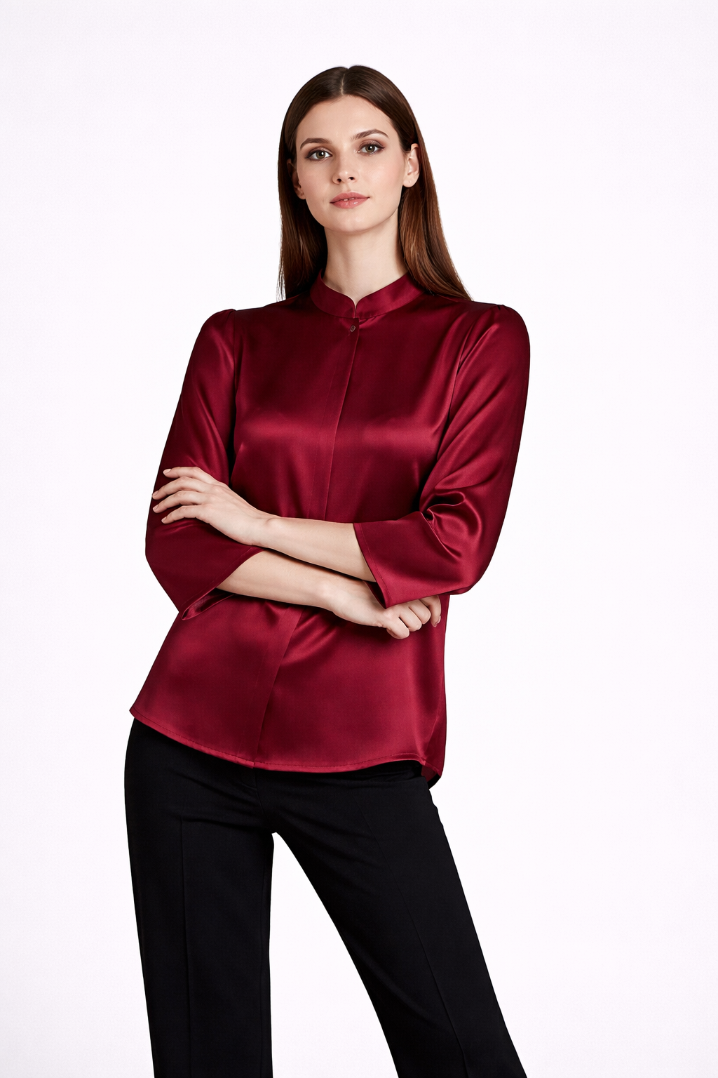 Classic Silk Satin Shirt