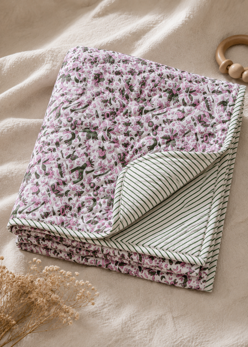 Woodland Cotton Baby Quilt