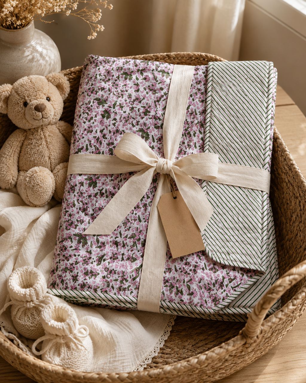 Woodland Cotton Baby Quilt
