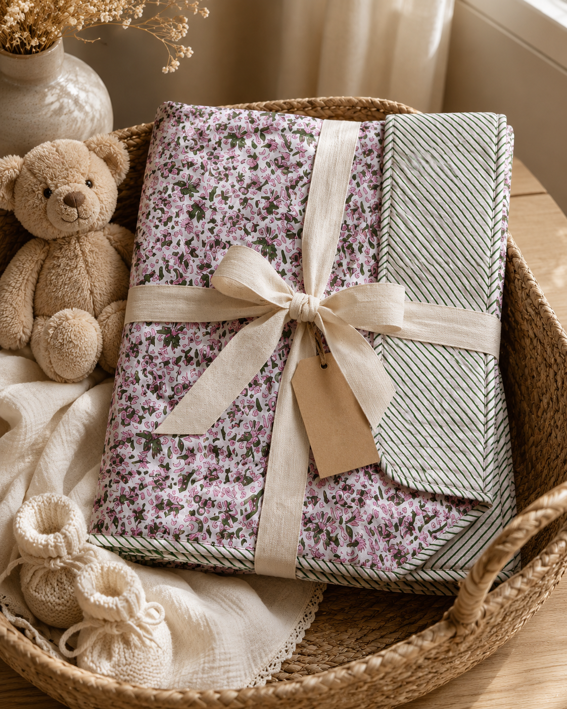 Woodland Cotton Baby Quilt