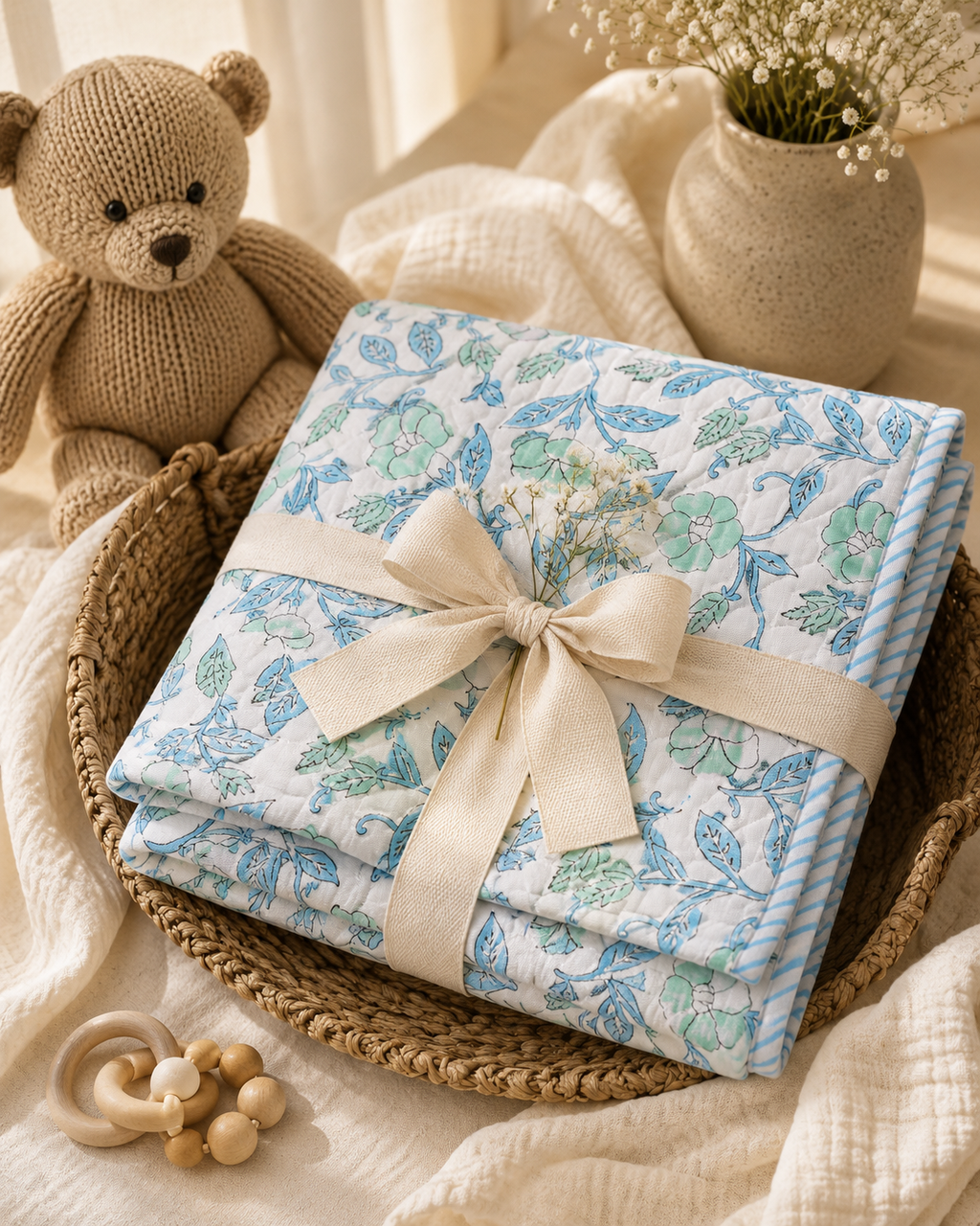 Maya Cotton Baby Quilt